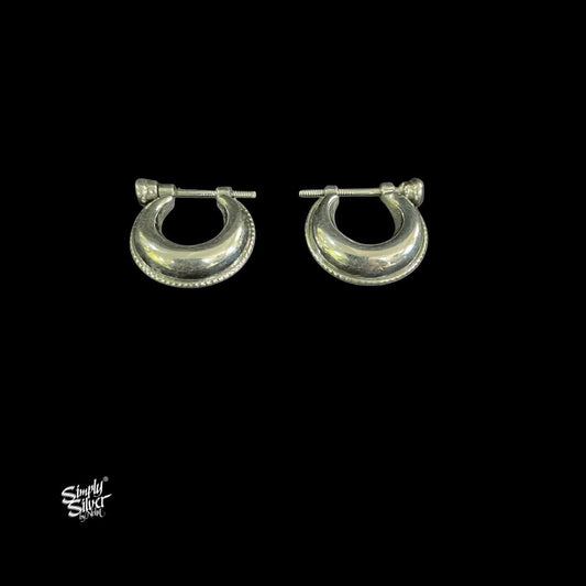 Silver Bali with Green Stone-1