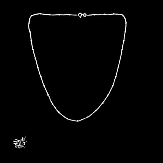 Silver Designer Chain Necklace-1