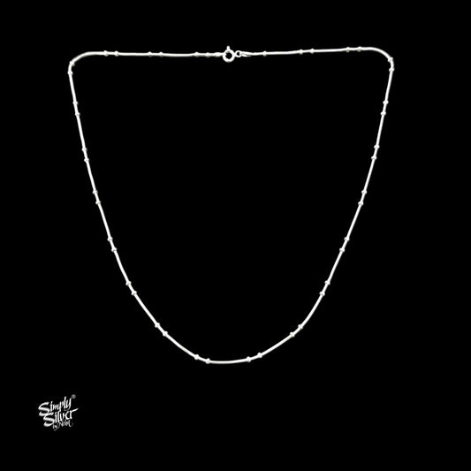 Silver Designer Chain Necklace-1