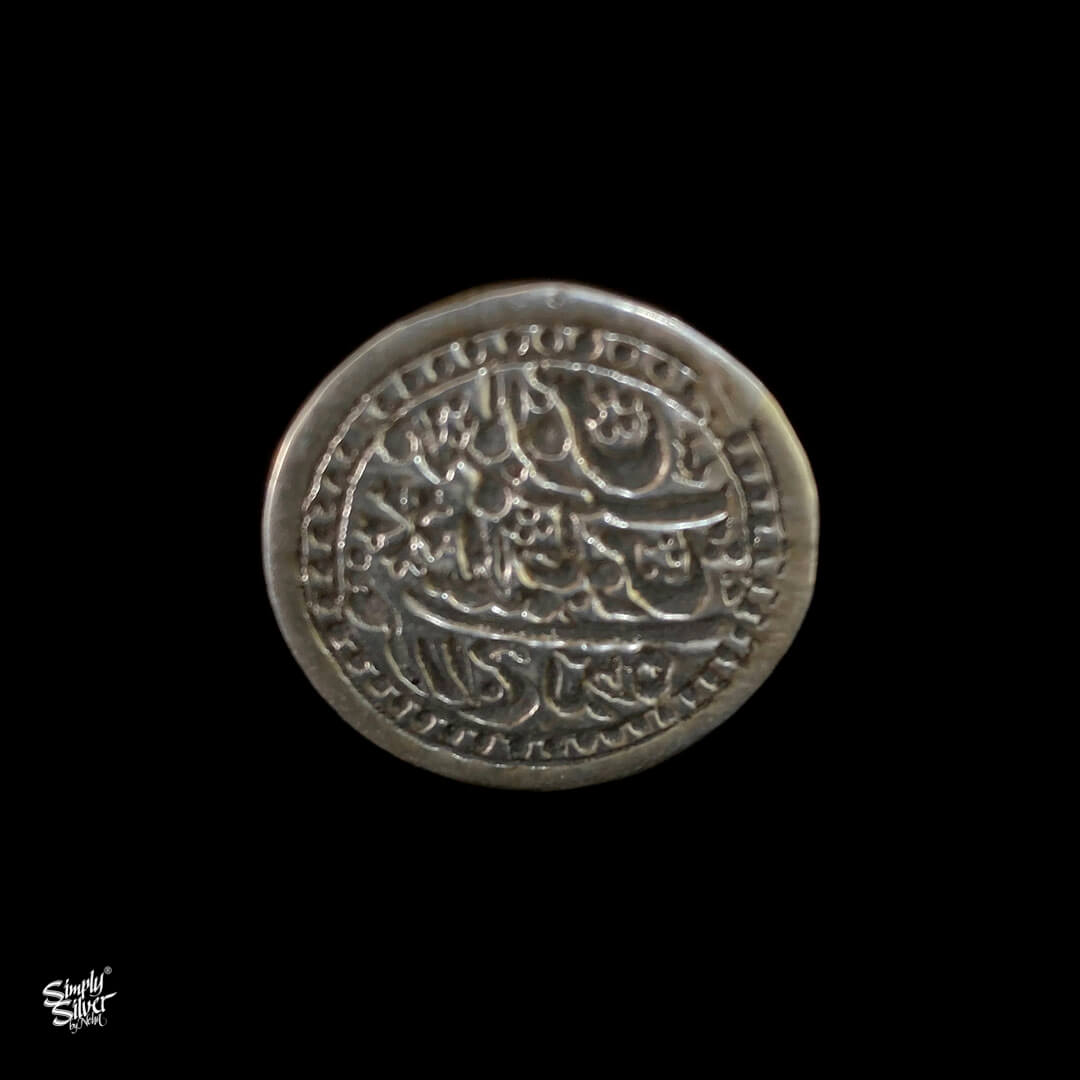 Silver Embossed Round Ring - MH0413