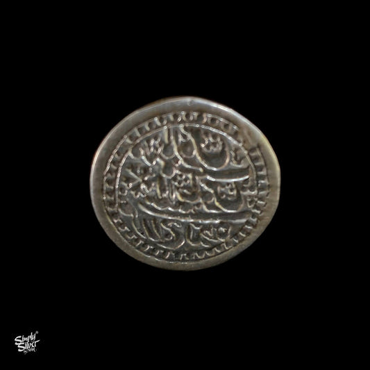 Silver Embossed Round Ring - MH0413