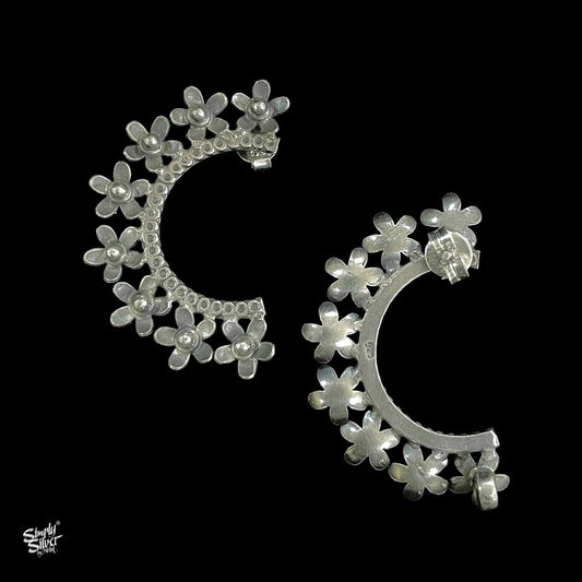 Silver Flower Crescent - MH2025