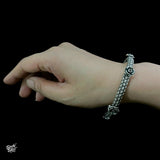 Silver Kada with Flowers - MH2111