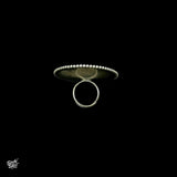 Statement Big Silver Flower Ring - MH2334