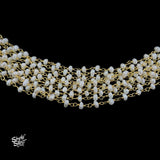 Pearl Stings with Golden Links - MH2478