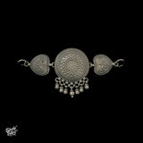 Silver Flower Choker & Earrings Set - MH3259