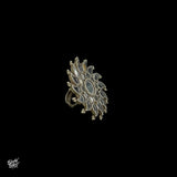 Mirror Glass Flower Ring - MH3475