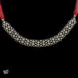 Statement Silver Jaali Necplace - MH3692