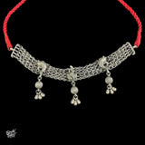 Statement Silver Krishan Jee  Choker - MH3746