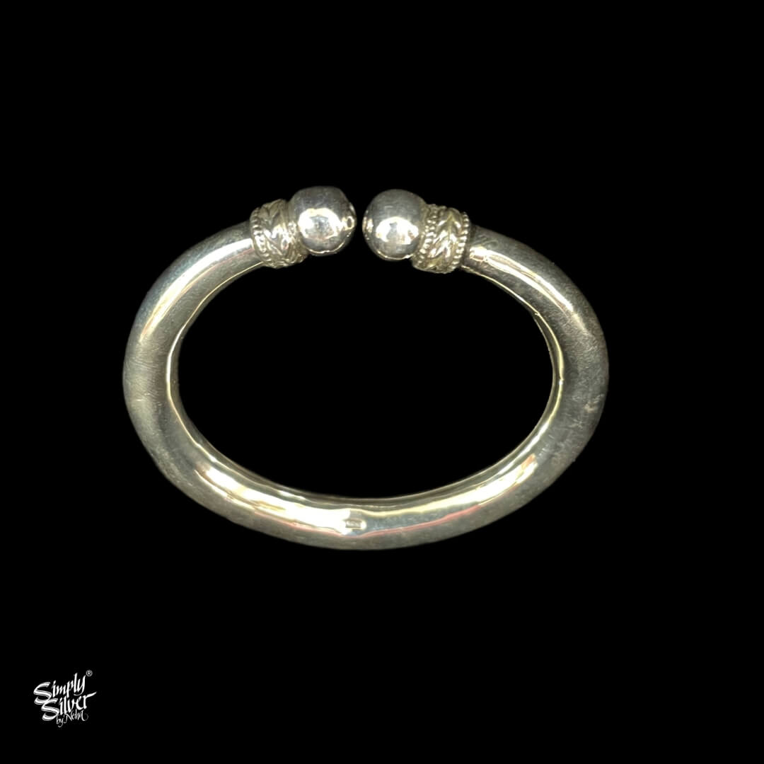 Statement Open Silver Designer Kada  - MH3835