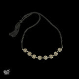 Silver Jaali Choker with White Stones - MH3910