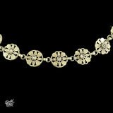 Silver Jaali Choker with White Stones - MH3910