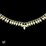 Statement Silver Leaf Necklace - MH3914