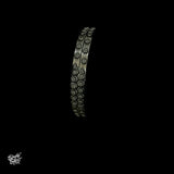 Silver Flower Bangles Pair - MH4377