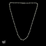 Silver Statement Neckpiece With Grey Pearls & Beads - MH4380