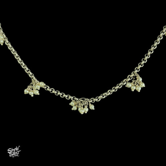 Silver Chain with Pearls - MH4474