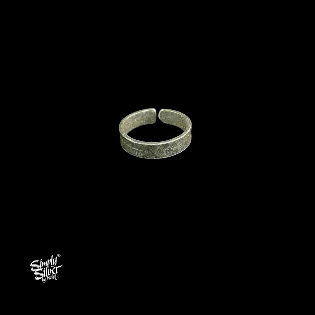 Beaten Bend Silver Ring - MH5423