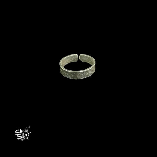 Beaten Bend Silver Ring - MH5423