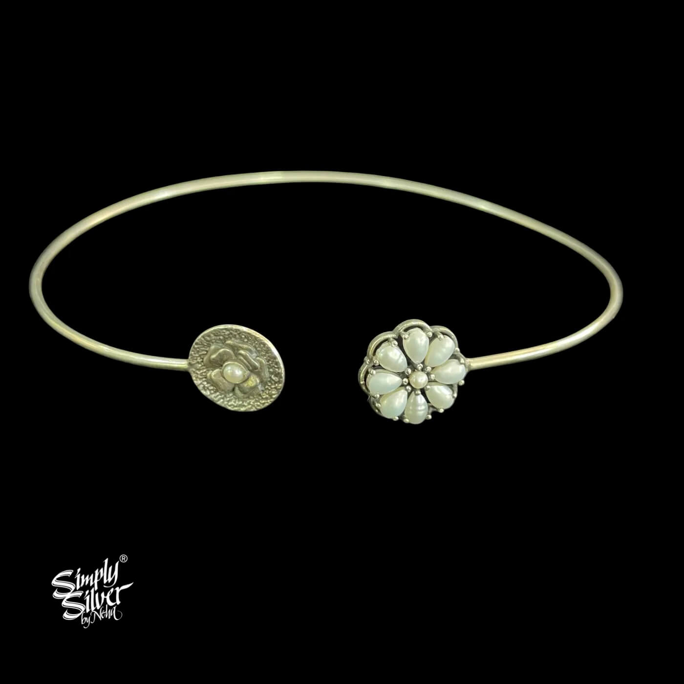 Designer Pearls Flower Hasli - MH5540