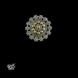 Centre Dual Tone with Flower Ring - MH5594