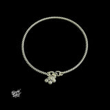 Silver Twisted & Jingling Ghungroos Anklet Pair - MH5661