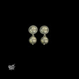 Silver Statement Ball Necklace with Earrings Set - MH5665