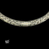 Silver Statement Floral Hasli - MH5668