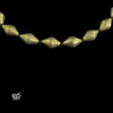 Gold Polish Silver Dholki Lac Beads Necklace-3