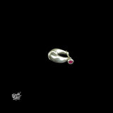 Silver Bali with Pink Stone-4