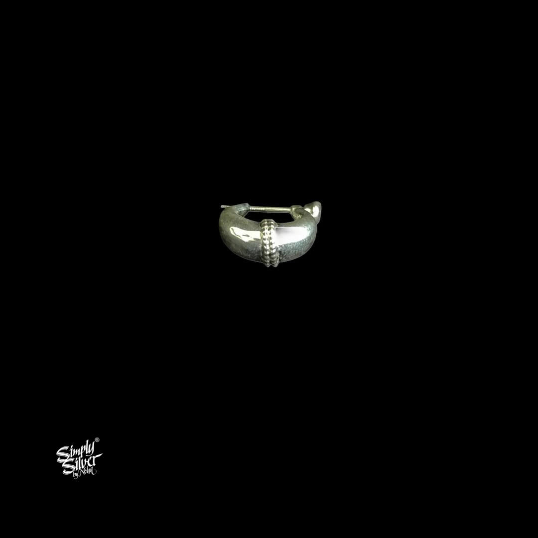 Silver Bali with Pink Stone-5