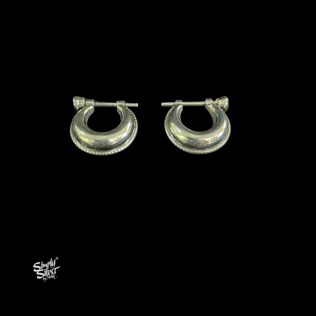 Silver Bali with Green Stone-1