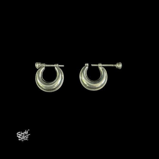 Silver Bali with Green Stone-2