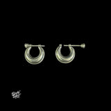 Silver Bali with Green Stone-2