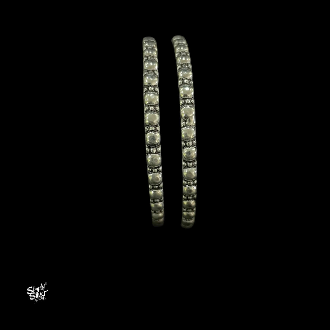 Silver Bangles Pair-1