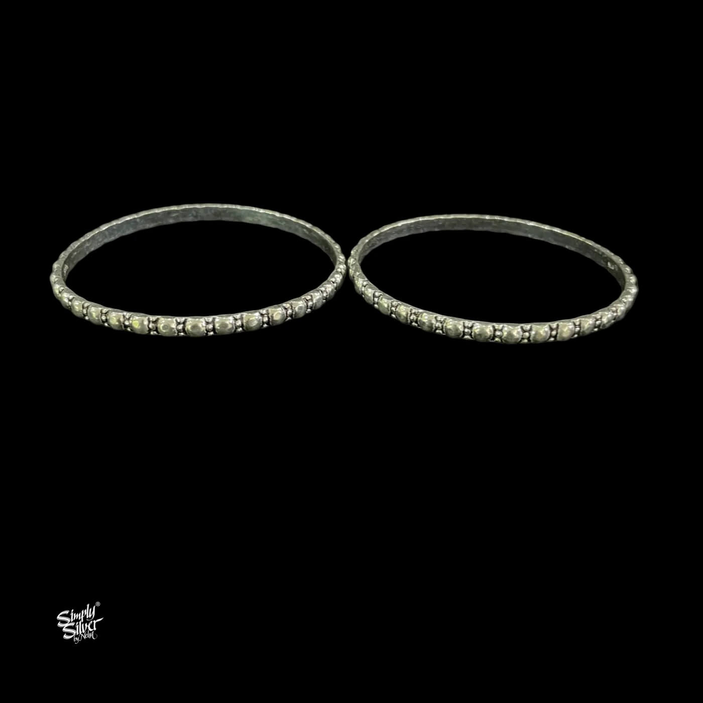 Silver Bangles Pair-2