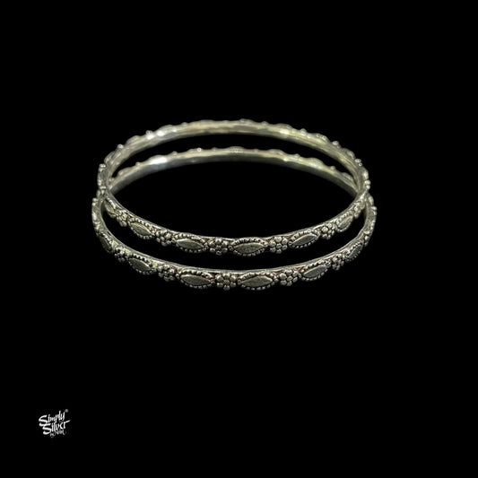 Silver Bangles Pair-2