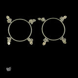 Silver Statement Small Ghungroos & Jaali Bangles Pair-1