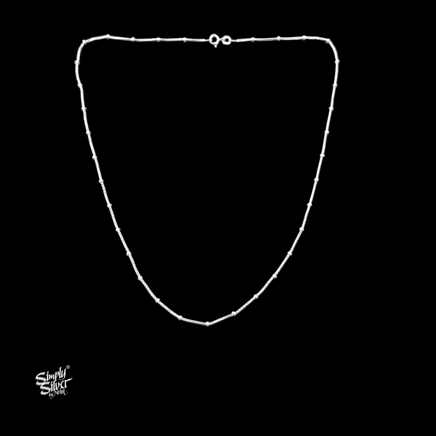 Silver Designer Chain Necklace-1