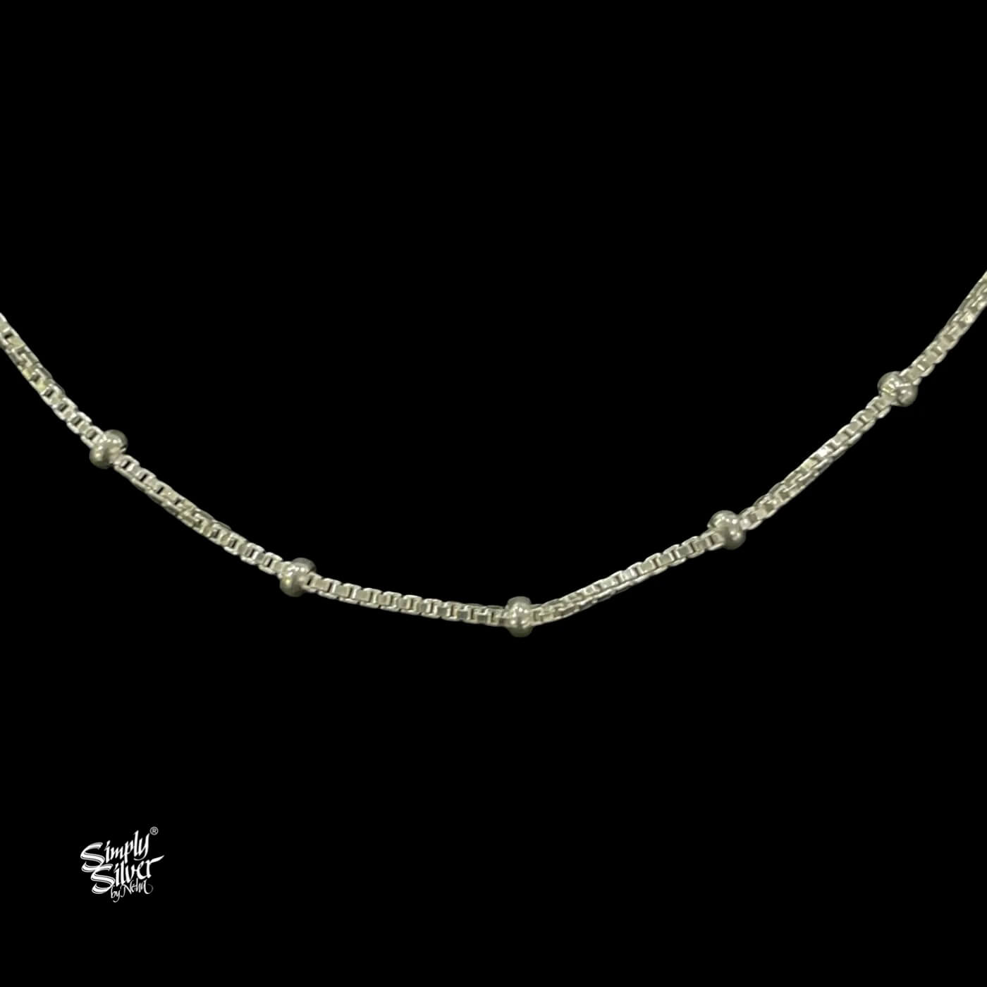 Silver Designer Chain Necklace-3