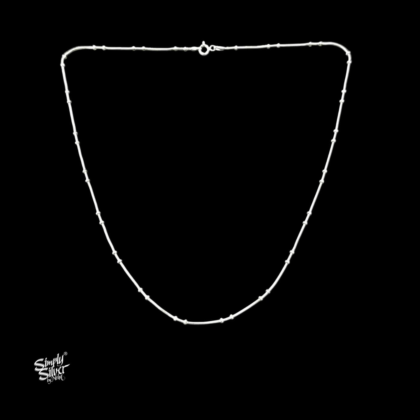 Silver Designer Chain Necklace-1