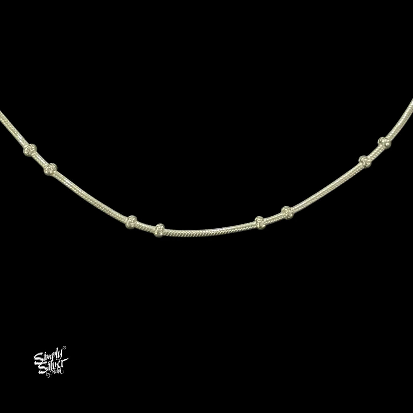Silver Designer Chain Necklace-3