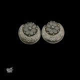 Silver Chaand with Mirror Flower-1