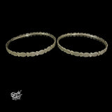 Silver Fish Bangles Pair-1