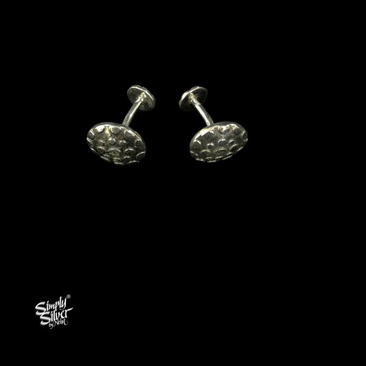 Silver Designer Ear Cufflinks-1