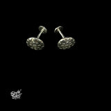 Silver Designer Ear Cufflinks-1