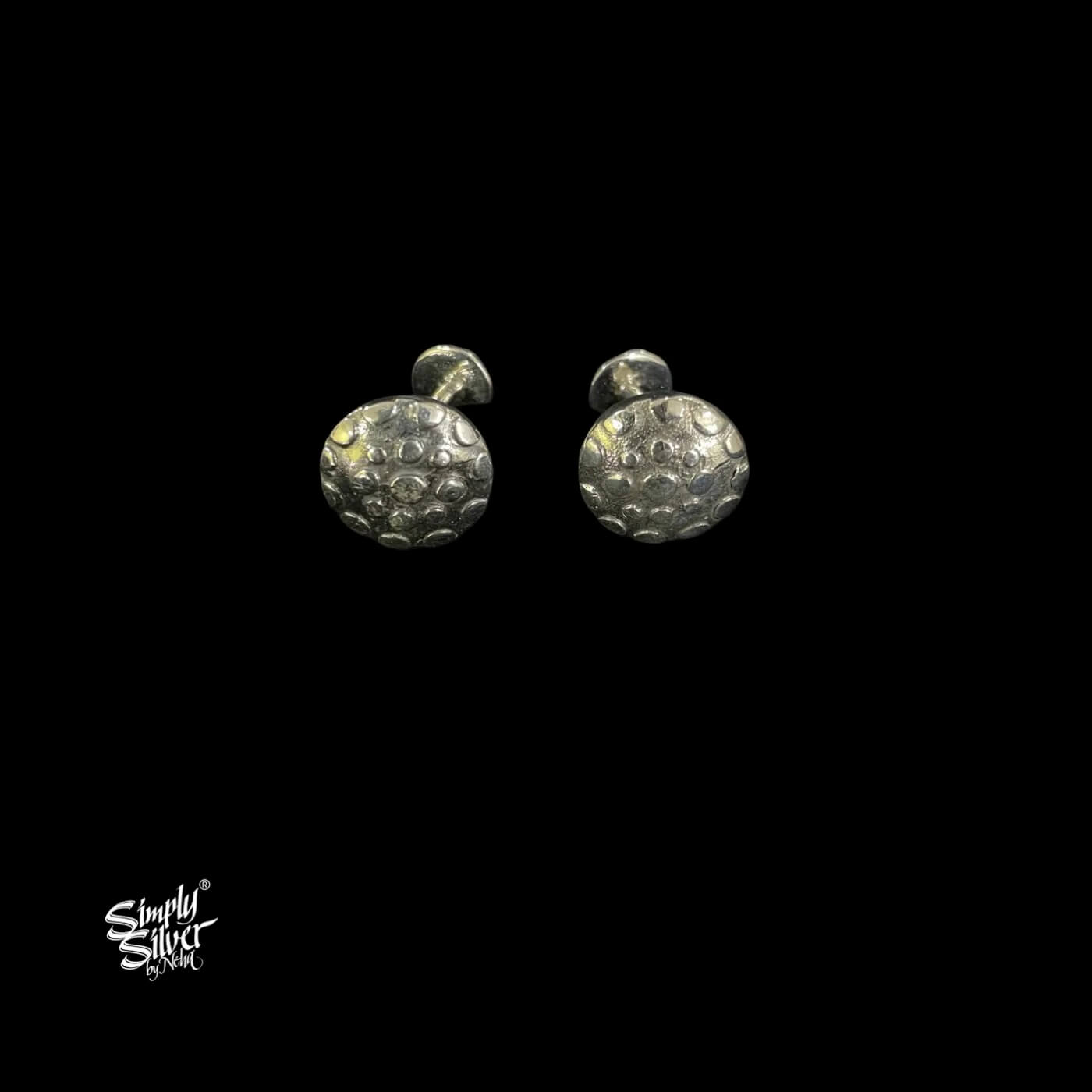 Silver Designer Ear Cufflinks-3