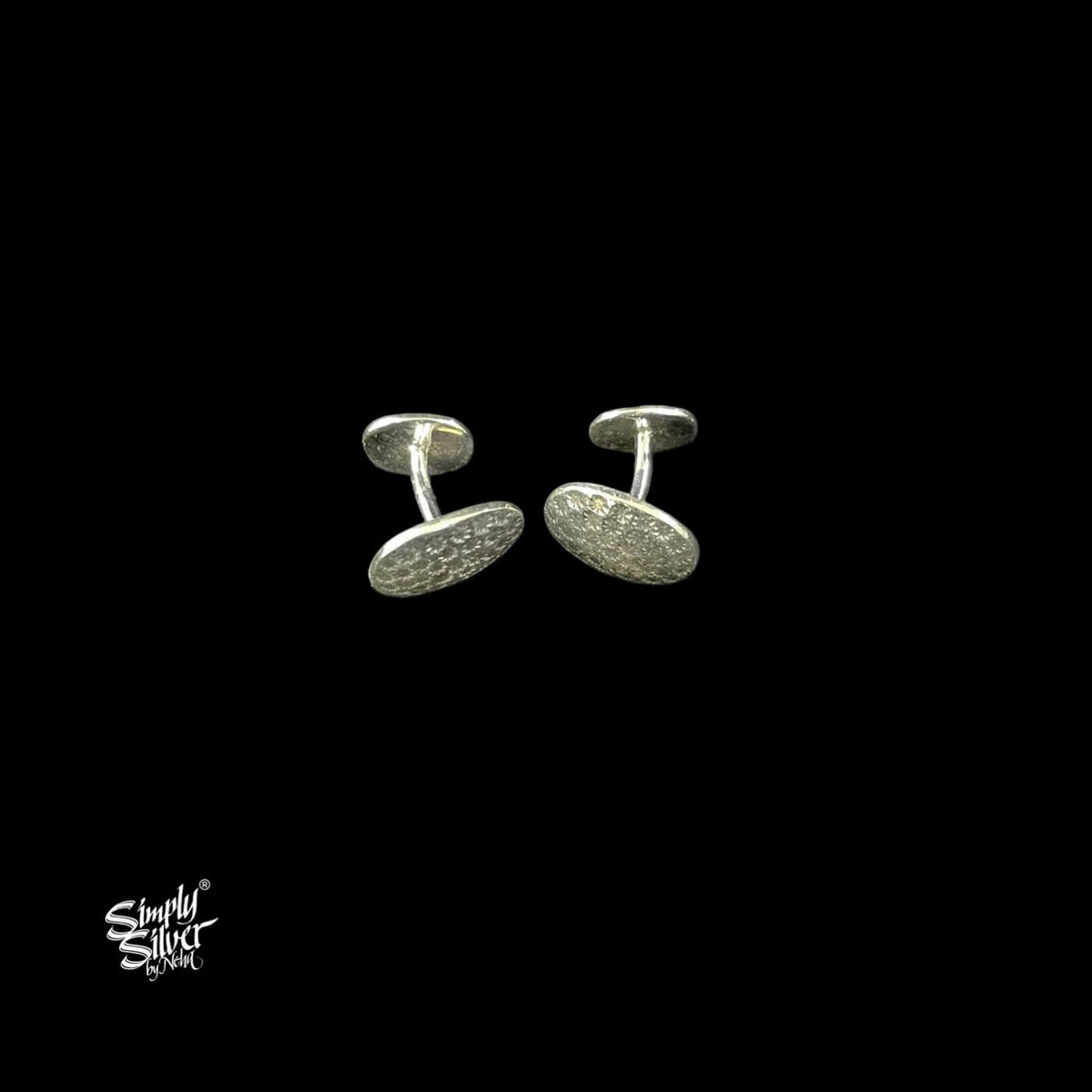 Silver Designer Ear Cufflinks-1