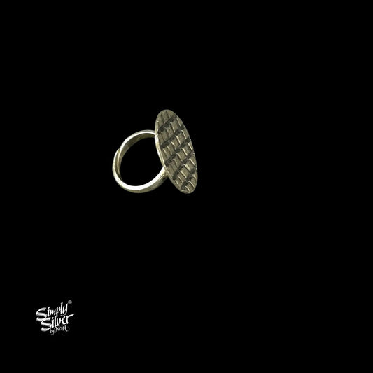 Silver Round Ring-2