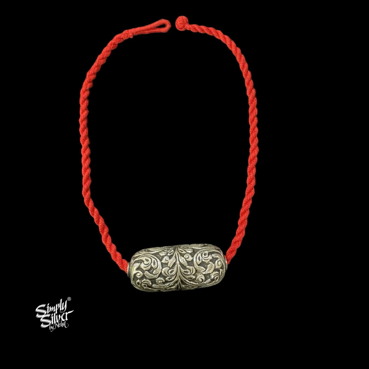 Silver Designer Floral Pendant-1