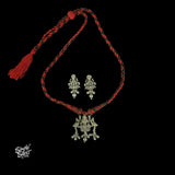 Goddess Laxmi Ji Pendant with Earrings set - MH5825